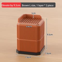 Adjustable-Height Square Furniture Risers: High Load-Bearing, Triple Anti-Slip, Ideal For Sofa, Table And Chair Leg Protection