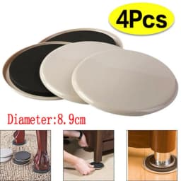 4pcs 3.5in Furniture Sliders For Carpet Heavy Duty Furniture Slider Movers Gliders Move Bed Sofa Bookshelf Closet Fridge So On