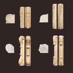 Furniture with Solid Wood Legs Carved Onlays Applique Sofa Seat TV Cabinet Feet Replace Home Decoration Accessories Corner Joint