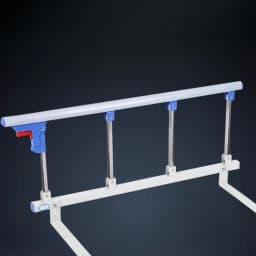 Elderly Bedside Guardrail Hospital Quality Folding Bed Guard with Heightened Auxiliary Rails for Extra Support