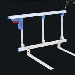 Elderly Bedside Guardrail Hospital Quality Folding Bed Guard with Heightened Auxiliary Rails for Extra Support