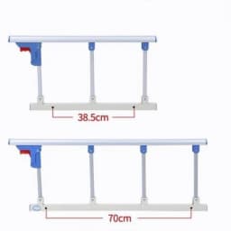 Elderly Bedside Guardrail Hospital Quality Folding Bed Guard with Heightened Auxiliary Rails for Extra Support