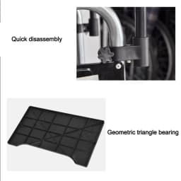 Lightweight Wheelchair Tray Table Detachable Waterproof Cup Holder Easy To Install Wheelchair Desk Lap Board