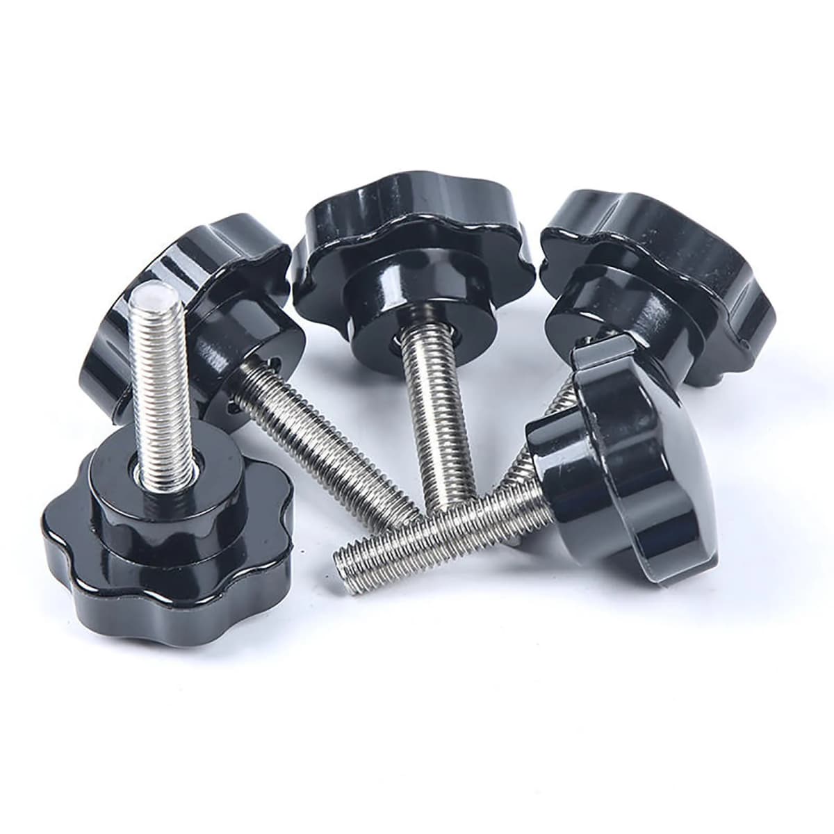 Star Hand Knob Screws Bolt M4 M5 M6 M8 M10 M12 304 Stainless Steel Thread Bakelite Thumb Clamping Thumb Handle Machine Screw