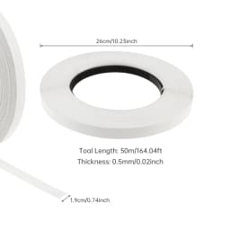 50m 100m White Melamine Edge Banding Pre-glued Veneer Edging Furniture Cabinet Wood Surface Table Edging Tape