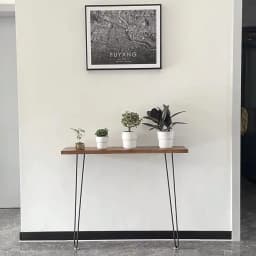 Nordic solid wood entry very narrow table against the wall a few cases wrought iron entry ultra-narrow corridor table