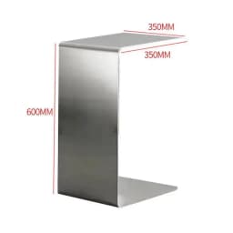Minimalist Stainless Steel Coffee Table Living Room Sofa Side Tables Light Luxury Creative C-shaped Corner Table Bedside Tables
