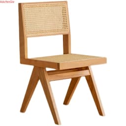 Rattan Solid Wood Chair Armrest Dining Chairs Office Nordic Kitchen Dining Room Outdoor hollow-out Stool Stools Home Furniture