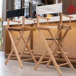 Solid Wood Bar Chairs Design High Folding Stool Modern Armchairs Portable Outdoor Bar Stools with Backrest Home Furnitures