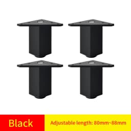 Adjustable Square Cabinet Feet Aluminum Furniture Feet Cabinet Feet Coffee Table Feet Pillar Bathroom Cabinet Support Feet