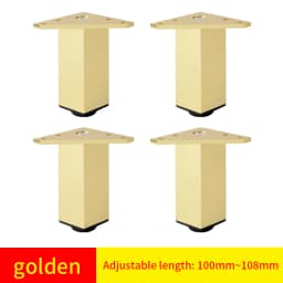 Adjustable Square Cabinet Feet Aluminum Furniture Feet Cabinet Feet Coffee Table Feet Pillar Bathroom Cabinet Support Feet