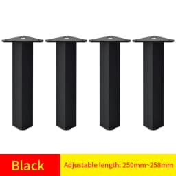 Adjustable Square Cabinet Feet Aluminum Furniture Feet Cabinet Feet Coffee Table Feet Pillar Bathroom Cabinet Support Feet