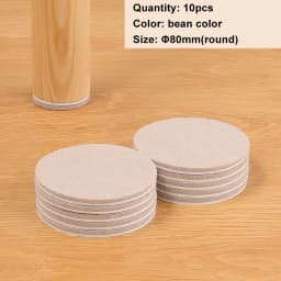 Felt Chair Leg Pads Floor Protectors Table Furniture Leg Feet Cover Caps Round 5mm Thick Anti Scratch Furniture Felt Pads