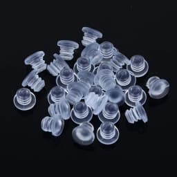 20Pcs Transparent Soft Rubber Stem Bumpers Anti Collision Hole Plugs Screws Fasteners Door Bumper Foot Pad Furniture Accessories