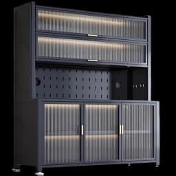 Modern Shelves Kitchen Cabinets Complete Storage Nordic Steel Kitchen Cabinets Metal Tall Luxury Muebles De Cocina Furniture