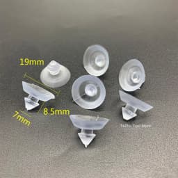 PVC Round Glass Table Top Soft Anti Slip Pads Non Adhesive Bumpers Pad Plastic Suction Pad For Table Glass Top