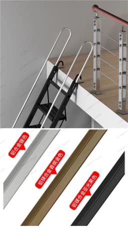 For Household folding ladder attic lifting indoor and outdoor thickened aluminum alloy 8-step multifunctional telescopic