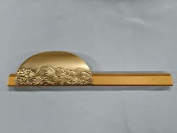 1pcs New Chinese Style Wardrobe Door Handle Golden Cabinet Door Knob Lengthened Shoe Cabinet Furniture Hardware