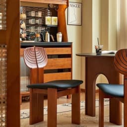 High-end Light Luxury Vintage Solid Wood Chair Backrest Chair Designer Leisure Dining Chair Home Modern Simple