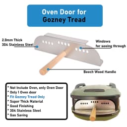 Pizza Oven Door for Gozney Tread or Gozney Arc XL Oven Door, Pizza Oven Door Heavy Duty Stainless Steel Pizza Oven Door