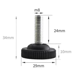M6 M8 M10 Furniture Legs Anti-Slip Table Cabinet Leg Pads Adjustable Feet Floor Protector 5pcs