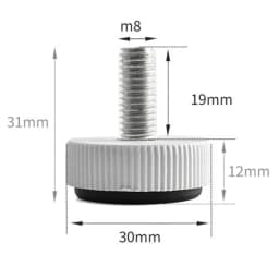 M6 M8 M10 Furniture Legs Anti-Slip Table Cabinet Leg Pads Adjustable Feet Floor Protector 5pcs