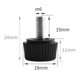 M6 M8 M10 Furniture Legs Anti-Slip Table Cabinet Leg Pads Adjustable Feet Floor Protector 5pcs