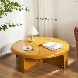 Nordic Table Round Side Color ABS Creative Plastic Coffee Tables Designer Living Room Furniture Modern Home Storage Corner Table