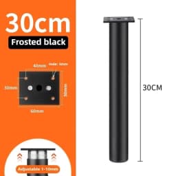 4pcs 6-30cm Aluminum Alloy Furniture Legs Metal Adjustable Legs, for Cabinet Table Legs Sofa Feet Furniture Replacement Foot