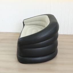 1pc Outdoor portable inflatable bed, lounging double sofa, folding camping inflatable recliner, flocking outdoor inflatable sofa