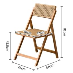 Nordic Dining Chairs Solid Wood Chairs with Backrest Living Room Foldable Chair Relaxing 1-person Chair Balcony Home Furniture