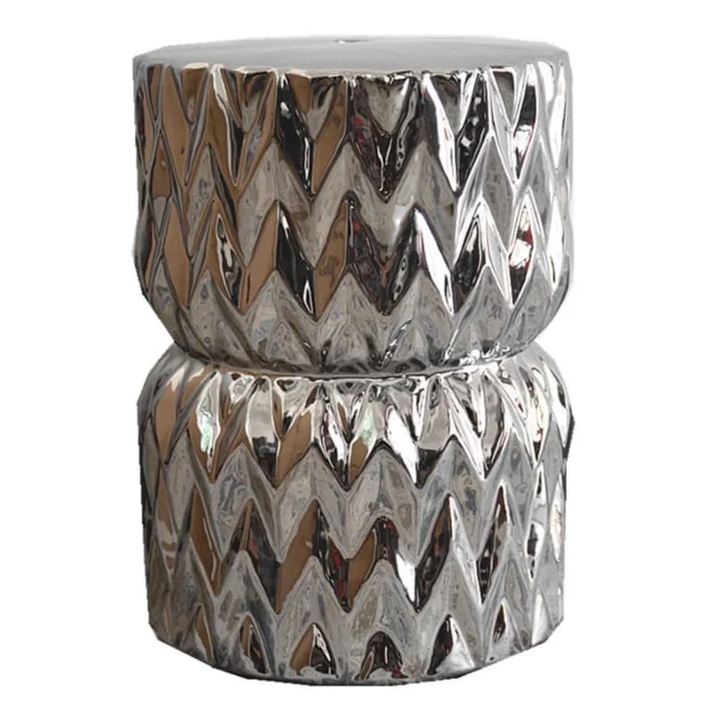 European silver ceramic drum porcelain shoe changing ceramic pier guzheng bathroom stool, ottoman ed