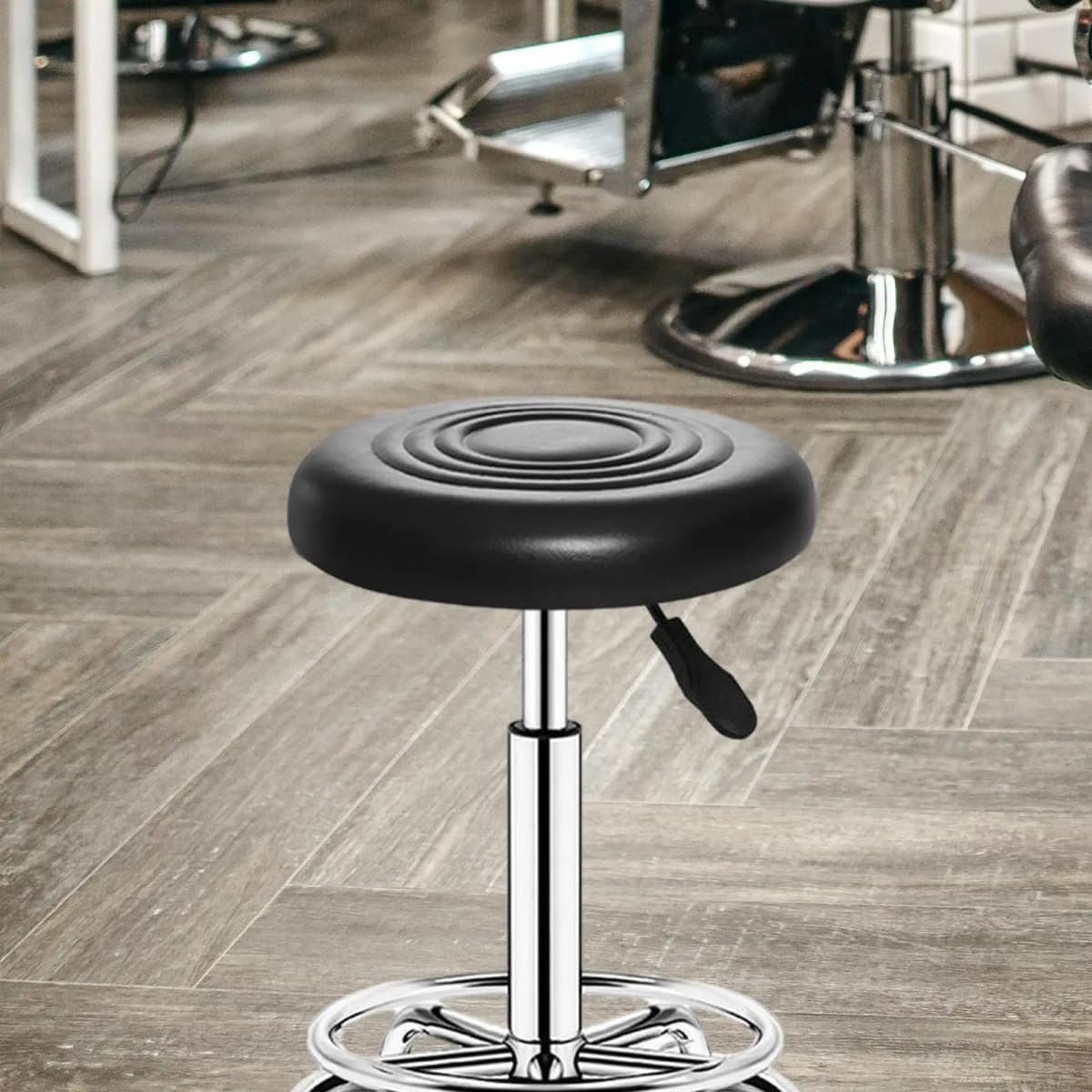 Barstool Seat Cushion Bar Replacement Seat Top Swivel Seat Top Round Diameter 11.81" Waterproof for Dining Room Barber Shop
