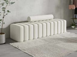 Nordic Living Room Sofa Footstool Light Luxury Upholstered Bench Bedroom Bed End Stool Creative Rectangular Shoe Changing Stool