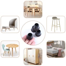 8PCS Upgraded Chair Leg Covers Silicone Anti-Slip Felt Furniture Feet Protectors from Scratches for Hardwood Floor Reduce Noise