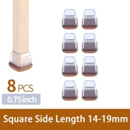 8PCS Upgraded Chair Leg Covers Silicone Anti-Slip Felt Furniture Feet Protectors from Scratches for Hardwood Floor Reduce Noise