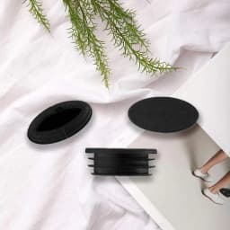 50/100pcs Oval Chair End Caps Tubing Plug Cap Furniture Oval Pads Silicone Chair Leg Cap for Desk Protector Leveling Feet System