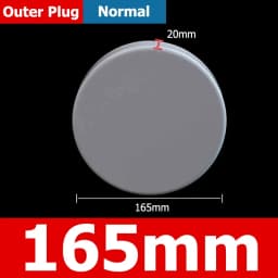 1-10pcs 20/25/32/40/50/60/75/89/110/140/160/165/200/250/315/400mm PVC Pipe Plug Cap Tube Cover White Drainage Pipe Protect Cover