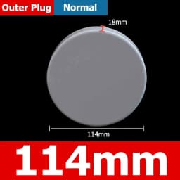 1-10pcs 20/25/32/40/50/60/75/89/110/140/160/165/200/250/315/400mm PVC Pipe Plug Cap Tube Cover White Drainage Pipe Protect Cover