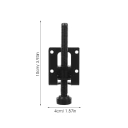 4pcs Adjustable Leg Levelers Screws Heavy Duty Furniture Feet Anti-Slip Floor Stabilizers for Cabinets Tables 10cm Black Plastic
