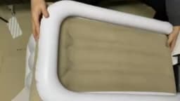 Infant Inflatable Mattress Kids Car Rear Car Mat Foldable Airplane Mattress Outdoor Travel Thickened Flocking Air Mattress