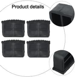 4Pcs/set Ladder Leg Feet Pads Ladder Non Slip Feet Attic Ladder Leg Protector Trapezoid Pads Replacement Non Slip