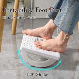1PC Portability Foot Rest Under Desk Footrest Ergonomic Foot Stool Rocker Balance Board Comfortable Foot Stool for Home Office
