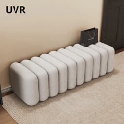 UVR Light Luxury Shoeshine Bench Doorway Upholstered Bench Modern Simple Sofa Footrest Chair Bedside Bench Home Furniture