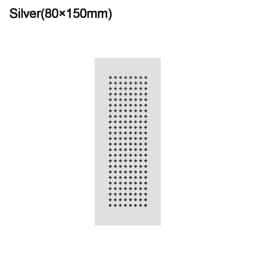 2pcs/set Aluminum Alloy Vents Cover Rectangle 50/80mm Wide Ventilator Grille Cover Breathable Mesh Louver Ventilation Grille