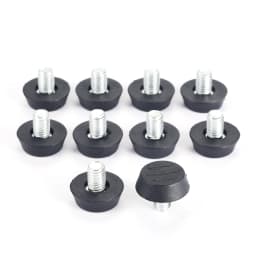 10pcs Furniture Levelers Feet Adjustable Diameter M6/M8*23mm Thread Screw Balance Stem Rack Sofa Table Pad Chair Leg Caps Holder