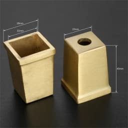 1Pc Sofa Leg Tube Metal Cup Furniture Leg Tip Cap Gold Brass Copper Cabinet Leg Cover Chair Feet Protector Furniture Fittings