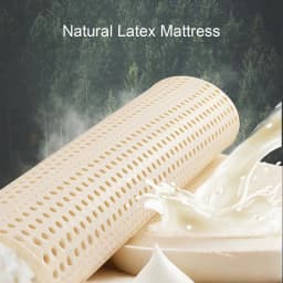Thailand 100% Natural Latex Mattress with Cover Pure Rubber Mat Natural Latex Stock Solution Mattress Home Dormitory Cushion Mat