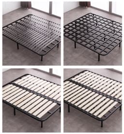2Pcs Adjustable Height Bed Frame Support Leg, for Steel Bed Frame or Wooden Bed Center Slat Support Leg