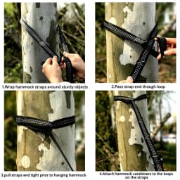 2.5M/3M Tree Swing Hanging Hammock Straps Rope Heavy Duty Load Capacity Outdoor Camping Hiking Hammock Hanging Belt